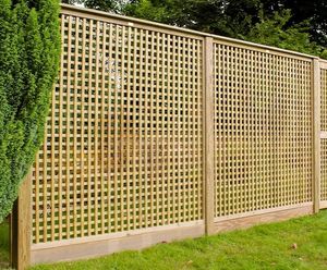 Lattice trellis timber panels 