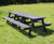 Refectory Picnic Table - recycled plastic outdoor seating for 12 people 1