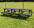 Refectory Picnic Table - recycled plastic outdoor seating for 12 people 3
