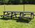 Wheelchair Access Refectory Picnic Table - recycled plastic outdoor table 1