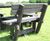 Octagonal Picnic Table With Backrests - recycled plastic outdoor seating 3