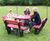 Round Picnic Table with Backrests - recycled plastic outdoor seating 2