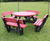 Round Picnic Table with Backrests - recycled plastic outdoor seating 3