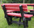 Round Picnic Table with Backrests - recycled plastic outdoor seating 4