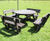 Round Picnic Table with Backrests - recycled plastic outdoor seating 6
