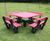 Square Picnic Table With Backrests - recycled plastic outdoor seating 3