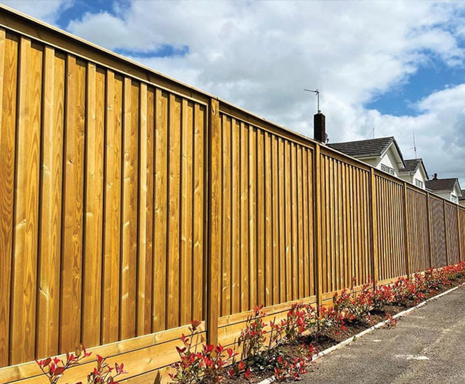 Chilham double sided timber fencing panels