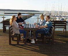 100% Recycled Plastic Pass Through Picnic Table