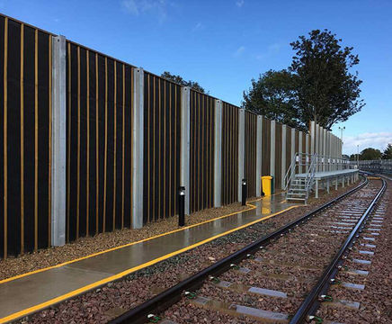 Jakoustic® Absorptive - acoustic fencing
