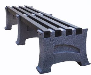 100% Recycled Plastic Stonehenge Bench