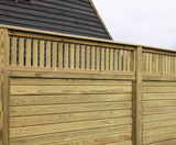 Roman® - timber fence topper panel - on this page