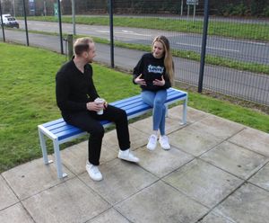 100% Recycled Plastic Knighton Backless Bench