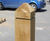 Jakure® treated timber bollards - square/machine rounded 6