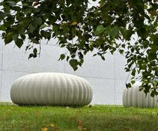 Fora waterproof concrete seat with anti-graffiti protection