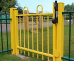 Anti trap bow top playground gate