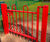 Anti trap bow top playground gate 2