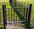 Anti trap bow top playground gate 1