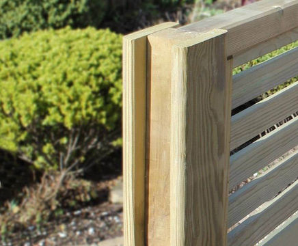 Jakposts® - slotted timber posts for panel fencing