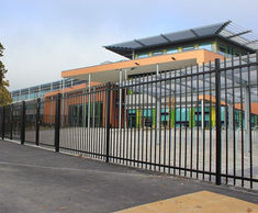 Fencing and gates provide secure perimeter for school