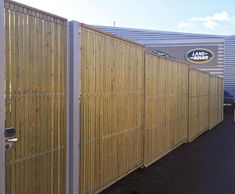 Secure perimeter for new Jaguar Land Rover showroom