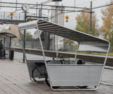 Bicycle Shelter Atria - steel outdoor bike storage with roof and sides - on this page