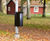 Litter Bin Rosen - black steel outdoor wall and post mount bin 0