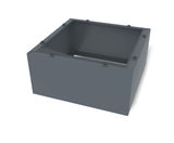 Square Extension Module - grey steel planter, seating or table platform - on this page