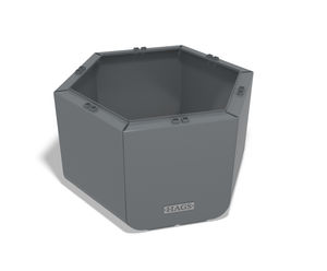 Rosenlund modular steel planter - hexagonal