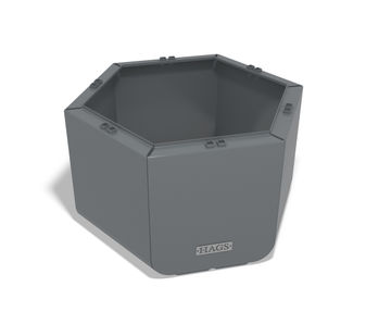 Rosenlund modular steel planter - hexagonal