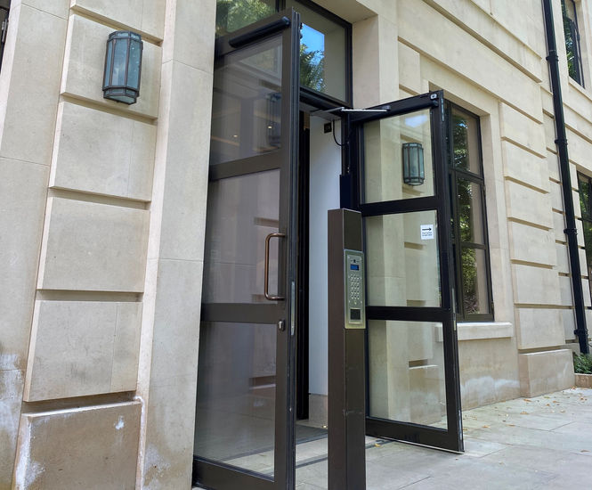 Door operators provide easy access for new college building