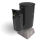 Poppel Litter Bin - outdoor freestanding black bin with ashtray 0