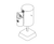Poppel Litter Bin - outdoor freestanding black bin with ashtray 1