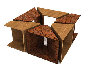Alcorque rectangular seat by LAB23