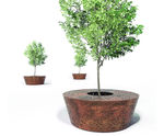 Alcorque Round Bench and Planter By LAB23
