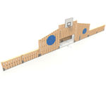 Timber multi-use ball courts for teens