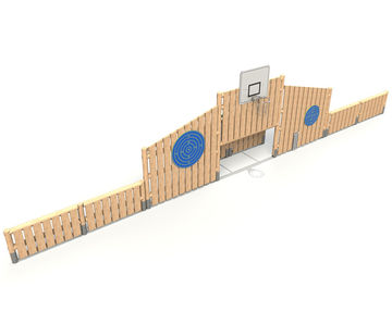 Timber multi-use ball courts for teens