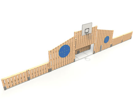 Timber multi-use ball courts for teens