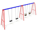 Steel swings with 2 flat & 2 cradle seats - on this page