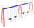 Steel swings with 2 flat & 2 cradle seats 0