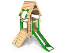 Single Woodland Tower 1 small timber multiplay unit