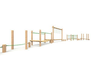 Timber Trail 7 timber-framed fitness equipment