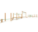 Timber Trail 7 timber-framed fitness equipment
