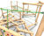 Clamber Stack Zio timber climbing frame with net 2
