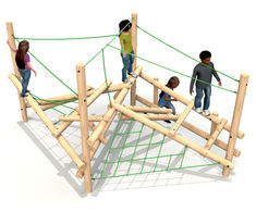 Clamber Stack Mezzo timber climbing frame