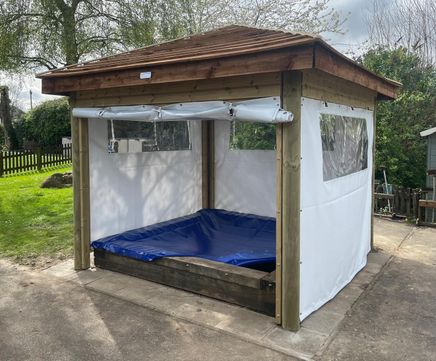 Sandpit Shelter installed in Northamptonshire