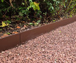 Roll-top steel landscape edging