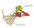 Clamber Stack Midi climbing frame with deck and slides 5