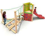 Clamber Stack Midi climbing frame with deck and slides - on this page