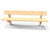 Timber bench - 2000mm-long 3