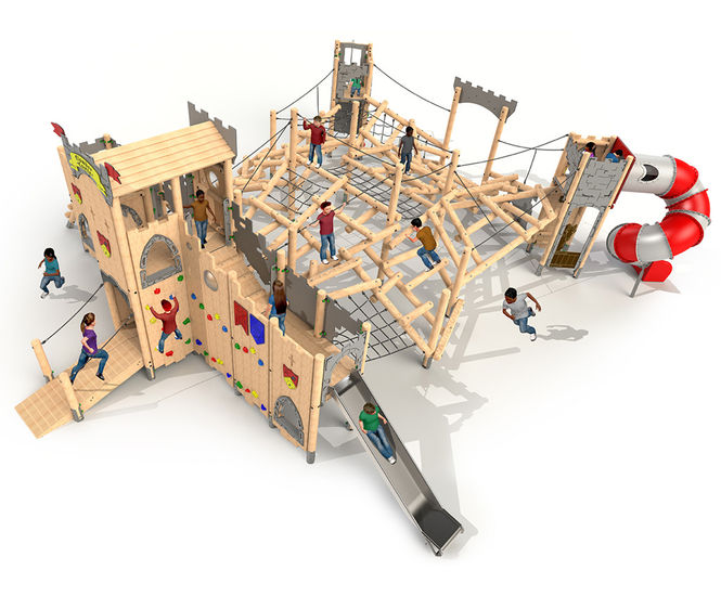 Clamber Castle - timber-framed multiplay unit